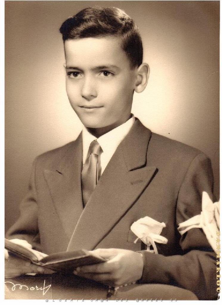 COMMUNIONS ORAN AUMONERIE DU LYCEE LAMORICIERE 1954 RENE  MANCHO.JPG
